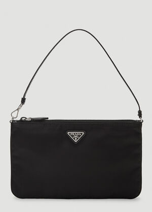 Prada Nylon Shoulder Bag Black pra0243022