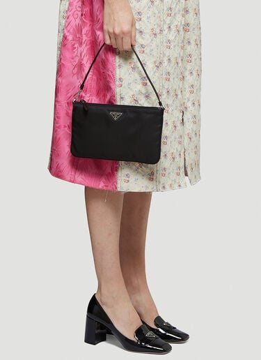 Prada Nylon Shoulder Bag Black pra0243022