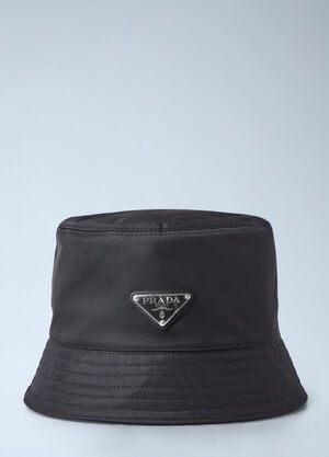 Prada Logo Bucket Hat  Black pra0245063
