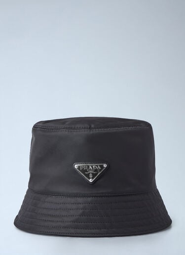 Logo Bucket Hat Prada Logo Bucket Hat Black pra0245063