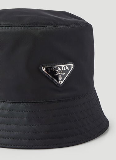 Logo Bucket Hat Prada Logo Bucket Hat Black pra0245063
