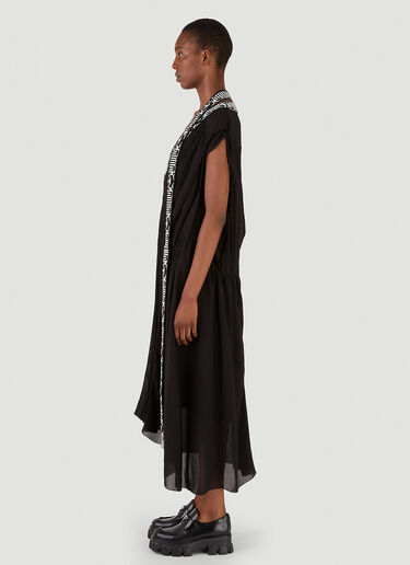 Jacquard-Panel Dress Prada Jacquard-Panel Dress Black pra0246005