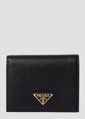 Prada Triangle Logo Bifold Wallet Black pra0250013