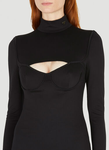 Cut Out Dress Prada Cut Out Dress Black pra0251006