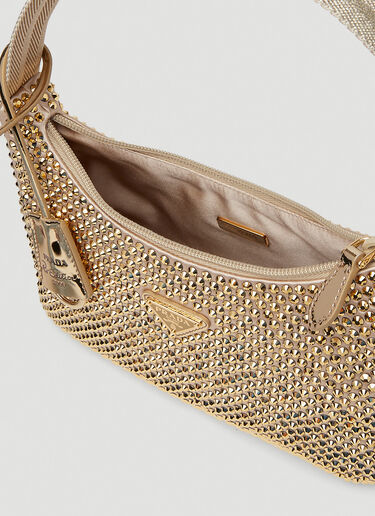 Prada Crystal Shoulder Bag Gold pra0251018