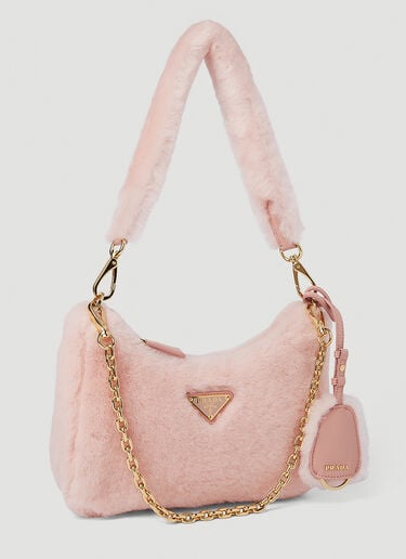 Shearling Mini Shoulder Bag Prada Shearling Mini Shoulder Bag Pink pra0251021