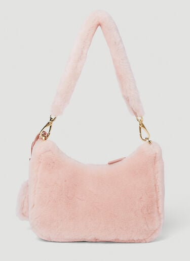Shearling Mini Shoulder Bag Prada Shearling Mini Shoulder Bag Pink pra0251021