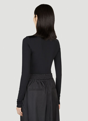 로고 프린트 바디슈트 Prada 로고 프린트 바디슈트 블랙 pra0252010