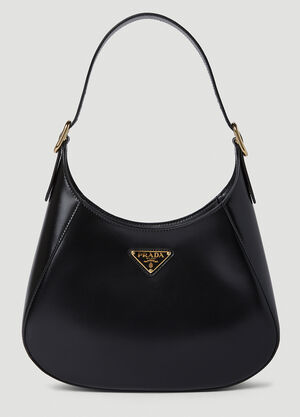 Prada 三角铭牌单肩包 黑色 pra0252019