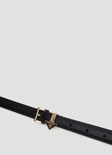 Prada Triangle Plaque Belt Black pra0252031
