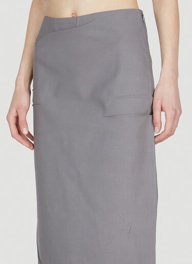 Gabardine Skirt Prada Gabardine Skirt Grey pra0252054