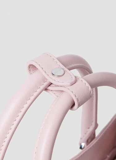 Prada Crinkled Leather Tote Bag Pink pra0252060