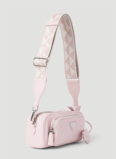 Antique Leather Pocket Shoulder Bag Prada Antique Leather Pocket Shoulder Bag Pink pra0252069