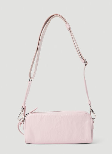 Prada Antique Leather Pocket Shoulder Bag Pink pra0252069