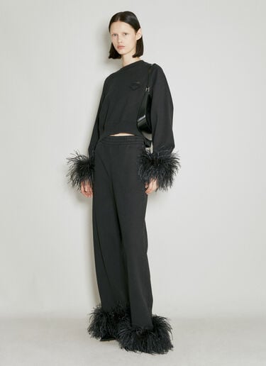羽毛裤脚运动裤 Prada 羽毛裤脚运动裤 黑色 pra0255002