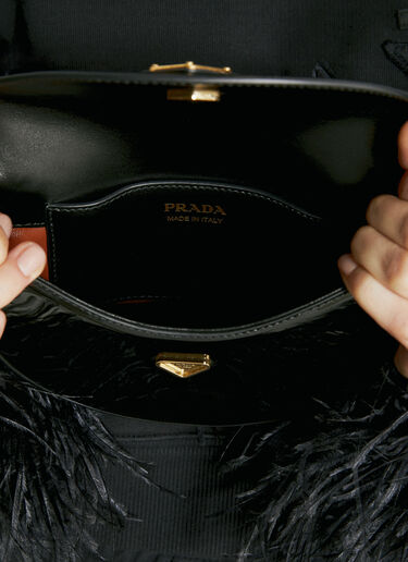 Patent Leather Shoulder Bag Prada Patent Leather Shoulder Bag Black pra0255013