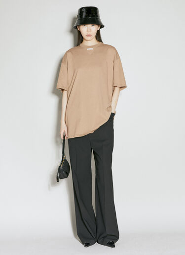 Prada 仿旧装饰 T 恤 米色 pra0256006