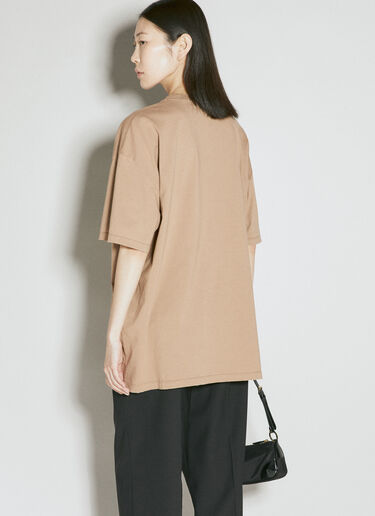 Prada 仿旧装饰 T 恤 米色 pra0256006