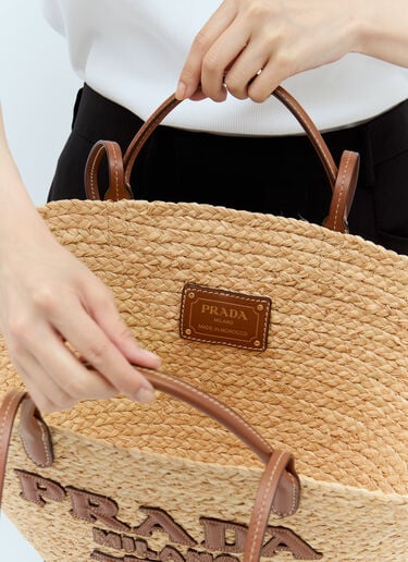 Large Raffia Shopping Bag Prada Large Raffia Shopping Bag Beige pra0256027