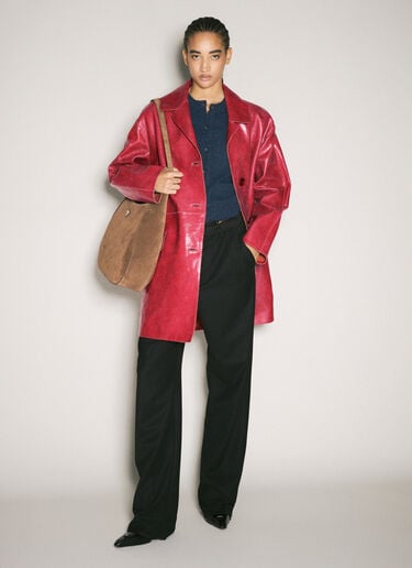 크랙클 스웨이드 코트 Prada 크랙클 스웨이드 코트 레드 pra0258011
