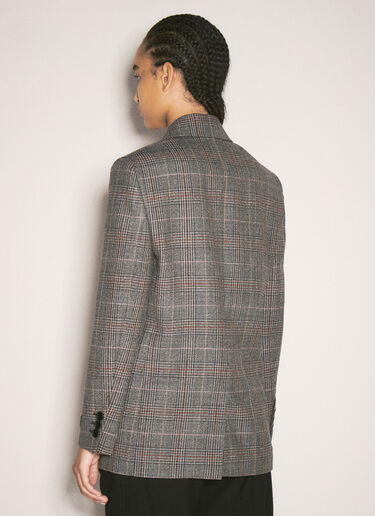 プリンス オブ ウェールズ シングルブレスト ブレザー Prada プリンス オブ ウェールズ シングルブレスト ブレザー グレー pra0258021