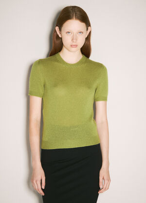 Prada 羊绒 T 恤 绿色 pra0258053