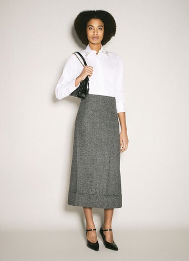 Wool Maxi Skirt Prada Wool Maxi Skirt Grey pra0258057