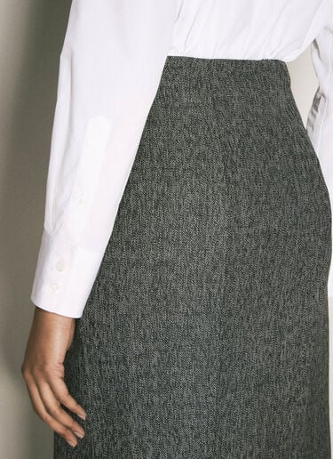 Wool Maxi Skirt Prada Wool Maxi Skirt Grey pra0258057