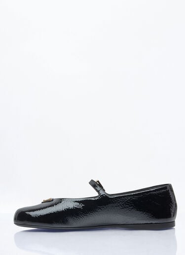 Prada Vernice Ballerina Flats Black pra0259001
