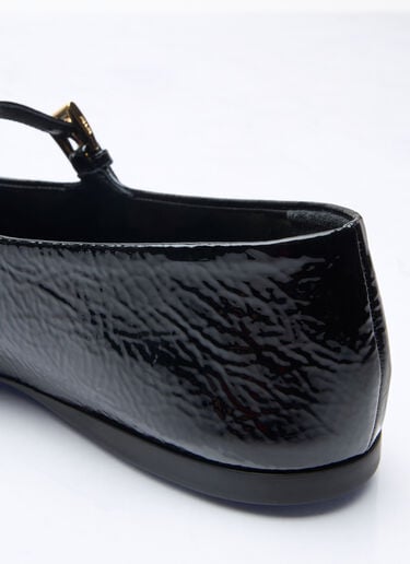 Prada Vernice Ballerina Flats Black pra0259001