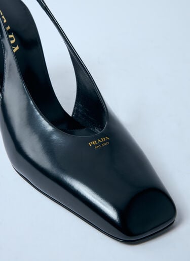 Decolette Leather Heels Prada Decolette Leather Heels Black pra0259004
