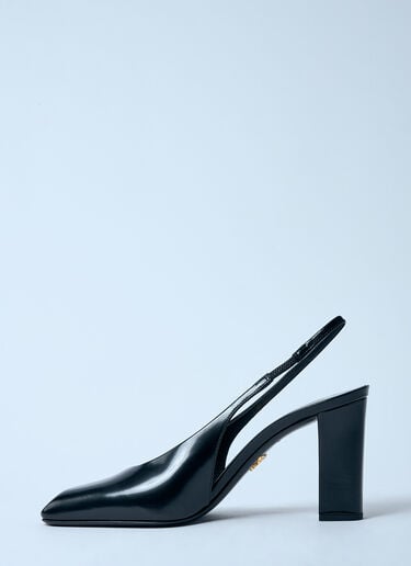 Decolette Leather Heels Prada Decolette Leather Heels Black pra0259004