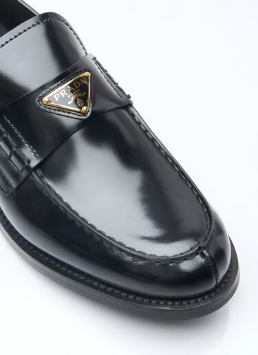 光面皮革乐福鞋 Prada 光面皮革乐福鞋 黑色 pra0259005