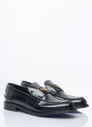 光面皮革乐福鞋 Prada 光面皮革乐福鞋 黑色 pra0259005