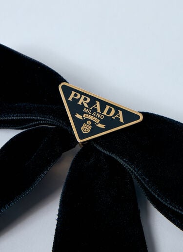 天鹅绒发夹 Prada 天鹅绒发夹 黑色 pra0259011