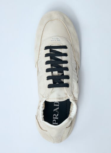 Collapse Re-Nylon And Suede Sneakers Prada Collapse Re-Nylon And Suede Sneakers White pra0260002
