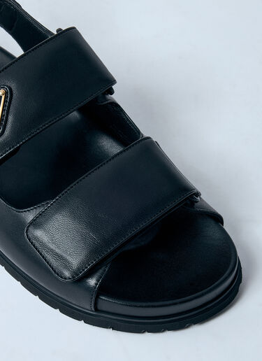Prada 패딩 마감 가죽 샌들  블랙 pra0260004