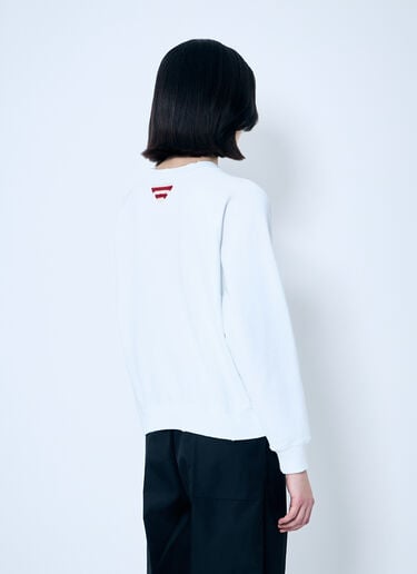 ロゴプリント スウェットシャツ Prada ロゴプリント スウェットシャツ ホワイト pra0260011