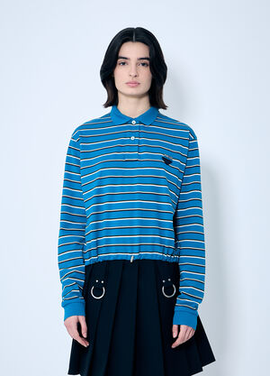 Prada 长袖条纹 Polo 衫 蓝色 pra0260016