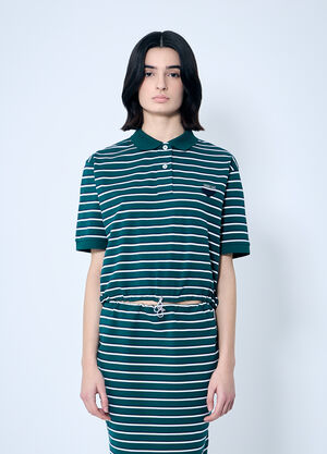 Prada 条纹 Polo 衫 绿色 pra0260017