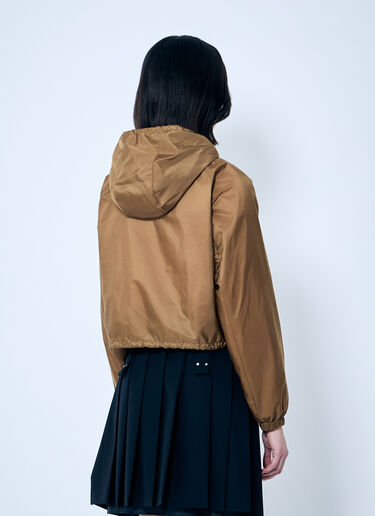 Prada コントラストトリム Re-Nylonフードジャケット バーガンディ pra0260026