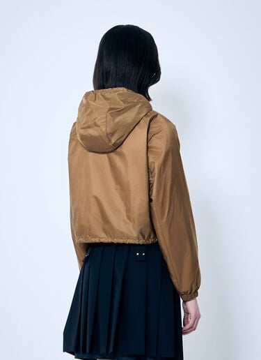 コントラストトリム Re-Nylonフードジャケット Prada コントラストトリム Re-Nylonフードジャケット バーガンディ pra0260026
