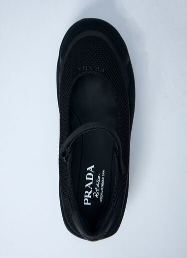 Prada Logo Motif Shoes Black pra0260028