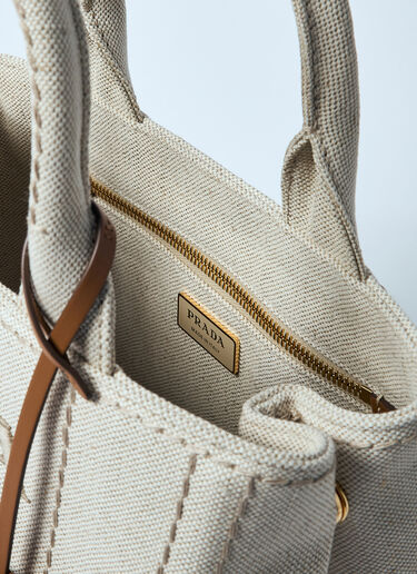 小号帆布托特包 Prada 小号帆布托特包 米色 pra0260037