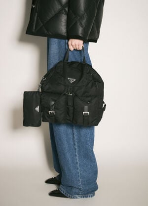 Prada Re-Nylon Medium Backpack Black pra0260040