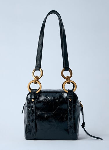 미니 댕글 가죽 핸드백 Prada 미니 댕글 가죽 핸드백 블랙 pra0260067