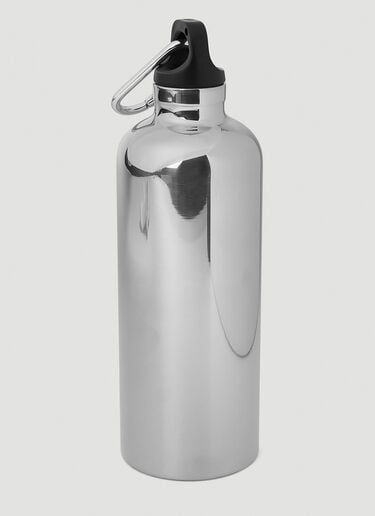 Prada Logo Print Insulated Water Bottle Silver pra0351029