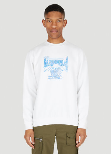 Pressure School Pullover Sweatshirt White prs0148006