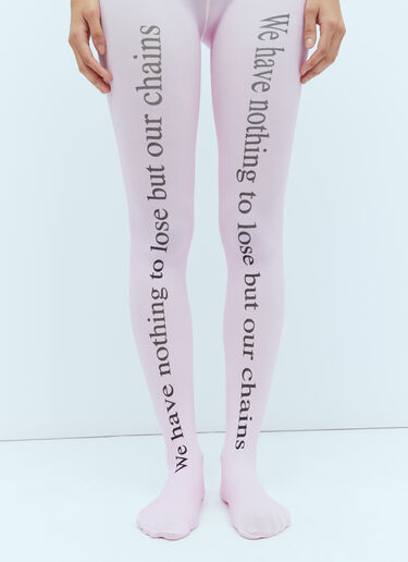 Chain Tights Praying Chain Tights Pink pry0254005