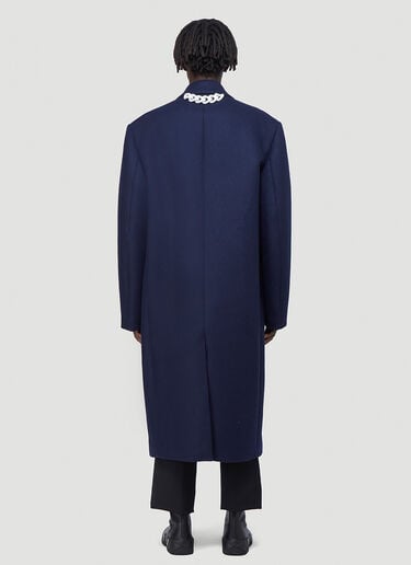 Oversized Double-Breasted Coat Raf Simons Oversized Double-Breasted Coat Blue raf0142020
